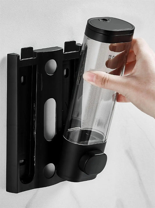 300/600mL Liquid Soap Dispenser Wall Mounted Hand Press Soap Dispenser for Bathroom Dish Liquid Lotion Shower Gel Shampoo Bottle