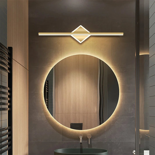Modern LED Wall Lamp Luxury Golden Line Aluminum Sconces Used For Bathrooms Bedroom Living Rooms Study Lighting Luminaire Lustre