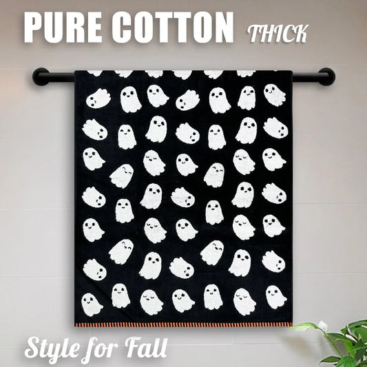 Halloween Ghost 100%Cotton Thicked Bath Towel Yarn-dyed Jacquard Towels Soft Long staple cotton Beach Towels Bathroom Towel