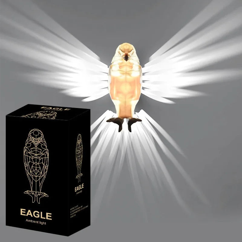 Owl Eagle Wall Lamp Injection Molded Animal Projection Lamp Personalized Light Luxury Creative Decoration Conversion Lamp