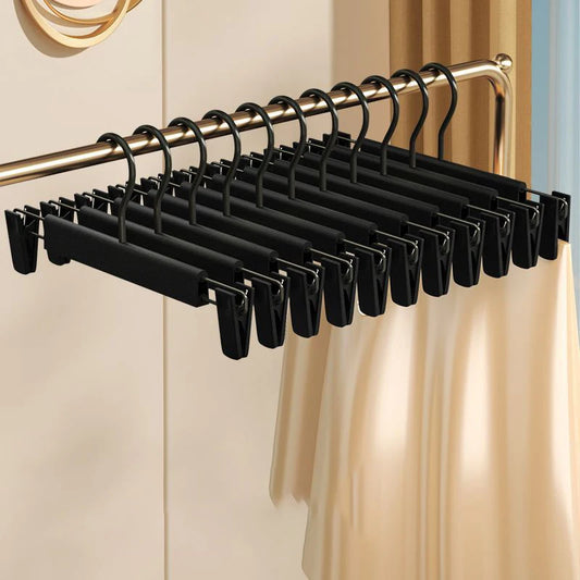 10/20Pc,Frosted Clothes Hanger Pants Organizer JK Skirt Clip Closet Storage,Trouser Rack Drying Underwear,