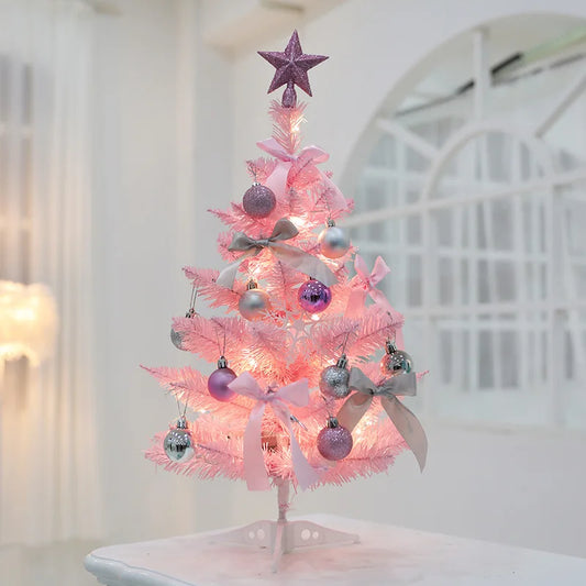 60cm Blue Christmas Tree Christmas Ornament 2022 New Year Decor Pink Artificial Simulation Plant Christmas Decorations for Home