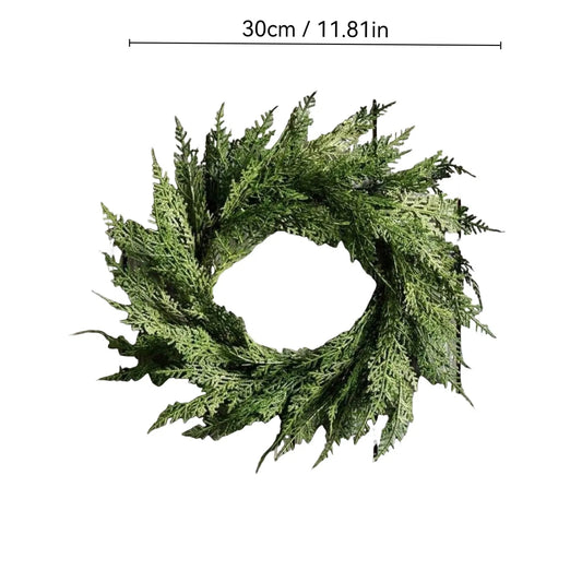 30X7CM Christmas Pine Cone Needle Rattan Rings Wreath Christmas Decoration Home Door Window Hang Garland Photograph Prop navidad