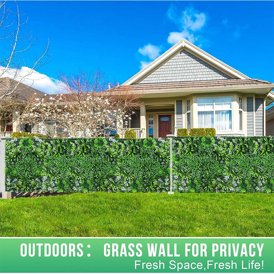 60x40cm Artificial Plant Green Wall Landscape Home Garden Jungle Decor Fake Plants Plastic Lawn Wall Panels Garden Fence Decorat