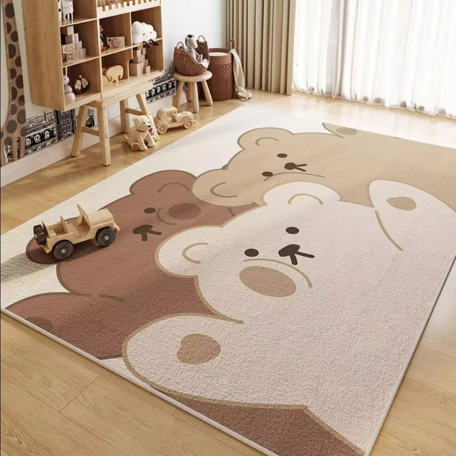 VIKAMA Children's Room Carpet Living Room Study Toys Reading Area Baby Crawling Mat Bedroom Dirt Resistant And Easy To Care Mat