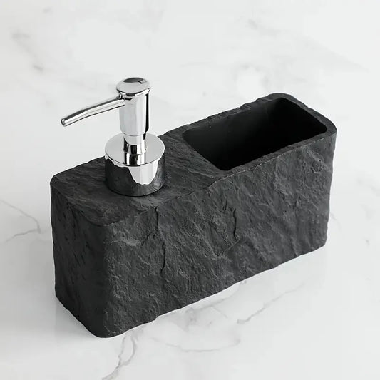1pc Soap Dispenser With Sponge Holder, Multipurpose Kitchen Sink Lotion Dispenser, Hand Soap Container For Bathroom, Refillable