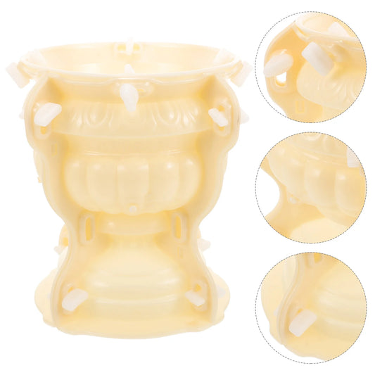Round Lightweight Flower Pot Mold Concrete Planter Mold Diy Handcraft Mold European Style Planter Making Mold Garden Supplies