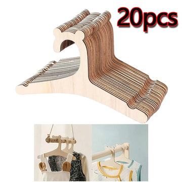 5/10/20/50pcs Baby Clothes Rack Cute Bear Wooden Children Clothing Hanger Home Girl Princess Room Nursery Decor for Kids Present