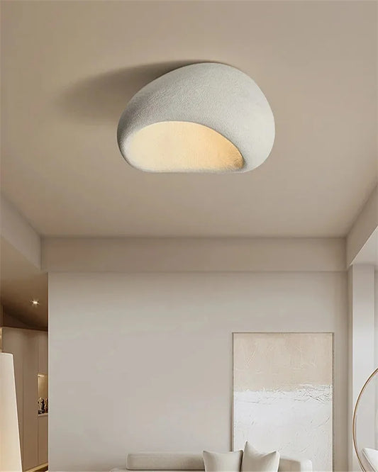 Japanese Wabi Sabi LED pebble ceiling light living room dining room home decoration bedroom ceiling light