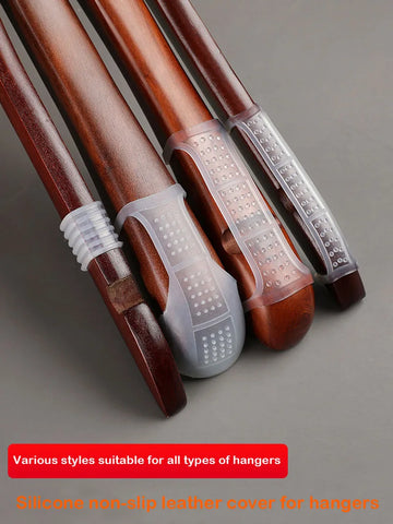 Silicone non-slip hanger strip clothes shoulder pad elastic strip hanger pad windproof clothing hanging accessories