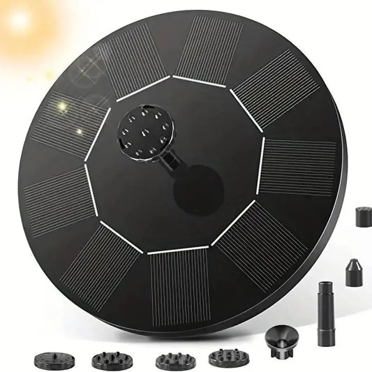 Solar - Powered Floating13cm/ 16cm/ 18cm Fountain Pumps in  Sizes: Ideal for Bird Baths Garden Pools & Pond Decor