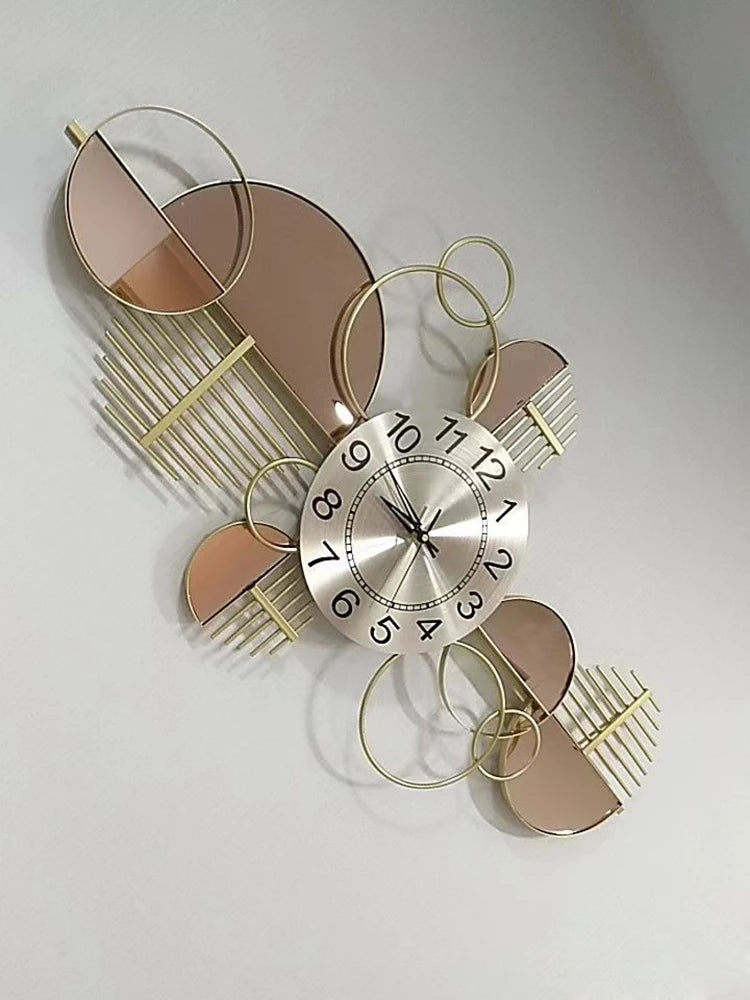 Nordic Luxury Wall Clock, Living Room Decoration, Creative Modern Design, 3D, Hanging Crafts, Home Decor, Reloj De Pared
