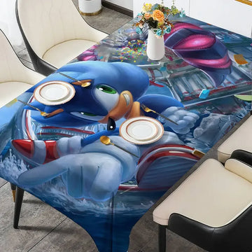 S-Sonic The H-Hedgehogs Table Cloth Living Wedding Festival Table Decoration Tablecloth Outdoor Picnic Waterproof And Oil-proof