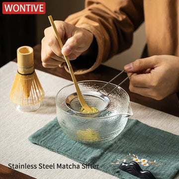 4/5Pcs Japanese Matcha Set with glass Bowl Bamboo Matcha Whisk and Tea Scoop for Tea Lovers Gifts Tea-making Tools Accessories