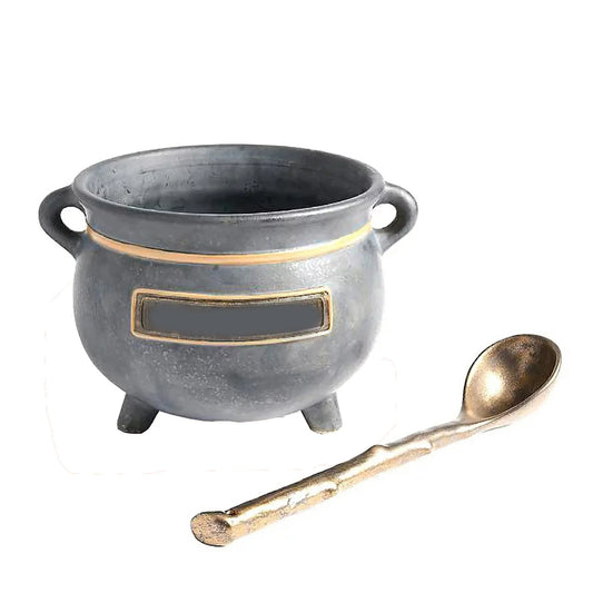 Halloween Party Decoration Witches Cauldron Serving Bowls Resin Candy Bucket for Halloween Party Indoor Outdoor Home Kitchen Dec