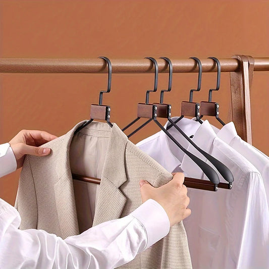 thickened wide-shoulder beech iron suit hanger seamless non-slip paint metal hanger home hotel dry and wet dual-use hange