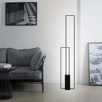 Modern Rectangle Led Floor Lamp Dimmable Living Room Sofaside Decor Standing Lights Home Lighting Bedroom Bedside Lustre Lamps