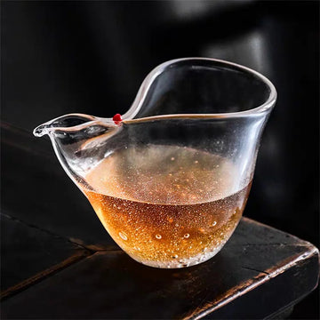 250ML Gourd Air Bubble Glass Fair Cup Tea Pitcher Heat-resistant Kung Fu Tea Fair Mug Chahai Chinese Tea Set Accessories