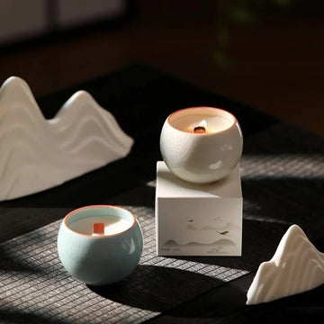 Scented Candles Candle Holder Decoration Ornament Advanced Feel Crack Cup Fragrance Atmosphere Sense Family Reside Souvenir