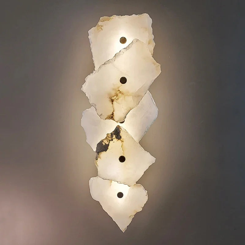 Natural Marble LED Wall Lamp Sconce for Bedroom Living Dining Room Wall Decor Luxury  Wall Lights for Home