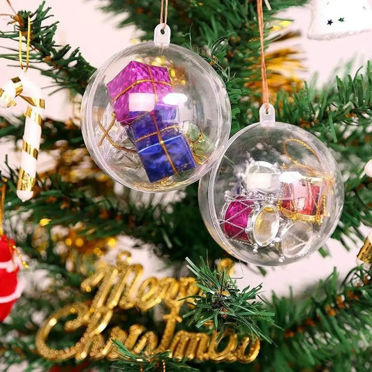 20-5PCS Christmas Filling Decorative Ball Christmas Tree Decoration Filling Pendant Christmas Home Decoration Party Accessories