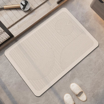 Non-Slip Diatomite Bath Mat Bathroom Foot Mats Absorbent Diatomite Mud Bathroom Rug Quick Dry Shower Toilet Carpet For Hallway