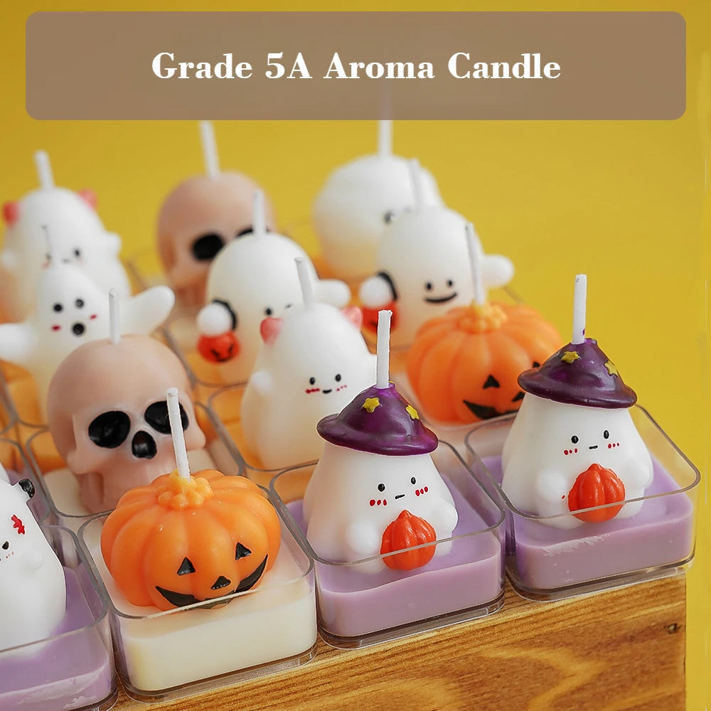 Halloween Pumpkin Candles Fun Scented Candles Thanksgiving Halloween Candle Handmade Decor for Home Halloween Indoor Party Decor