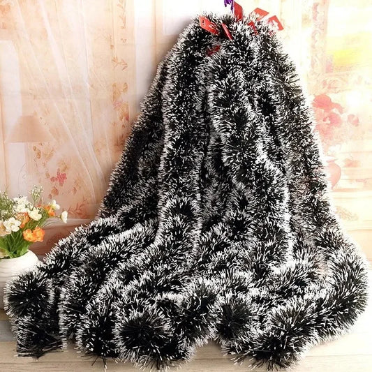2/20M Christmas Ribbon Garland Green Cane Ribbon Garland DIY Xmas Tree Hanging Pendent Wedding Party Home Decoration Supplies