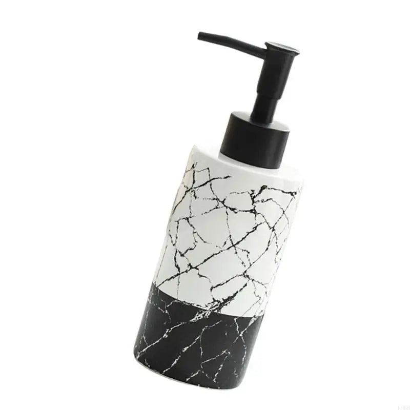 300ml Ceramic Marble Lotion Pump Dispenser Home Decors Soap Dispenser Empty Bottle for Home Bath & Shower Essential