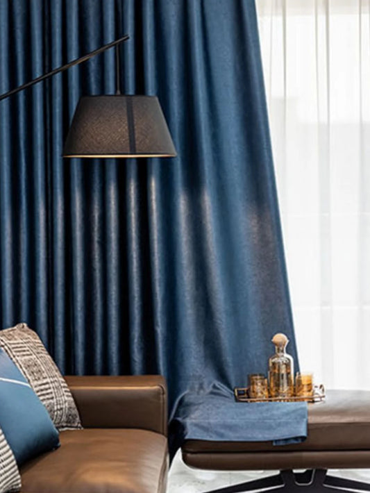 New Solid Color Curtains For Shading, Heat Insulation, Sun Protection, And Sun Shading