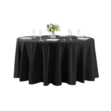 60/90/120 inch Round Tablecloth,Washable Polyester Fabric Table Cloth Decorative Table Cover for Wedding Party Dining Banquet