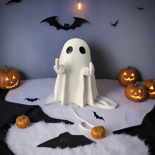 New Cute Cute Ghost Statue Ghosts Small Scary Ghost Figurines Halloween Home Decorations Coffee Table Centerpieces Shelf