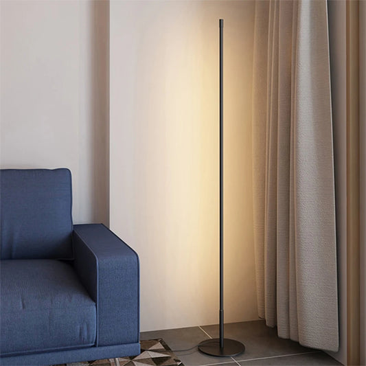 1.2M Modern LED Corner Lamp RGB Colorful Floor Light Remote Control Indoor Decor