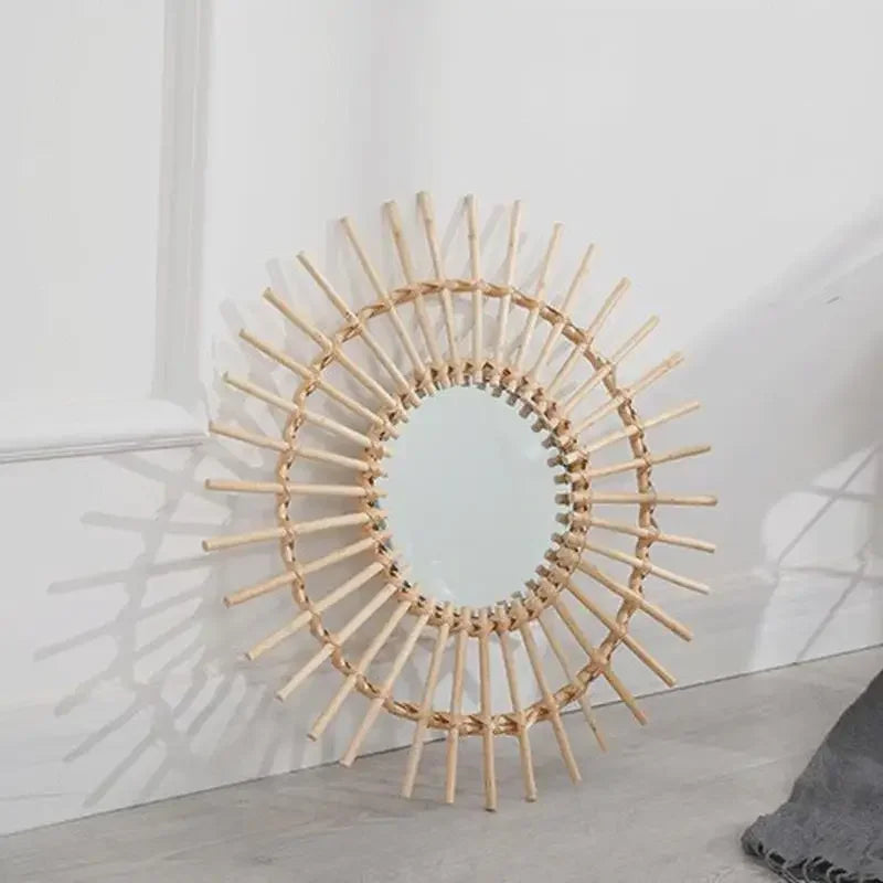 Arts Circular Mirror Aesthetic Room Decoration Wall Home Dressing Small Vanity Floor Mirrors Korean Interior Espejo Living Art