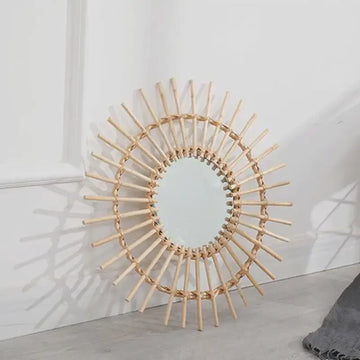 Arts Circular Mirror Aesthetic Room Decoration Wall Home Dressing Small Vanity Floor Mirrors Korean Interior Espejo Living Art