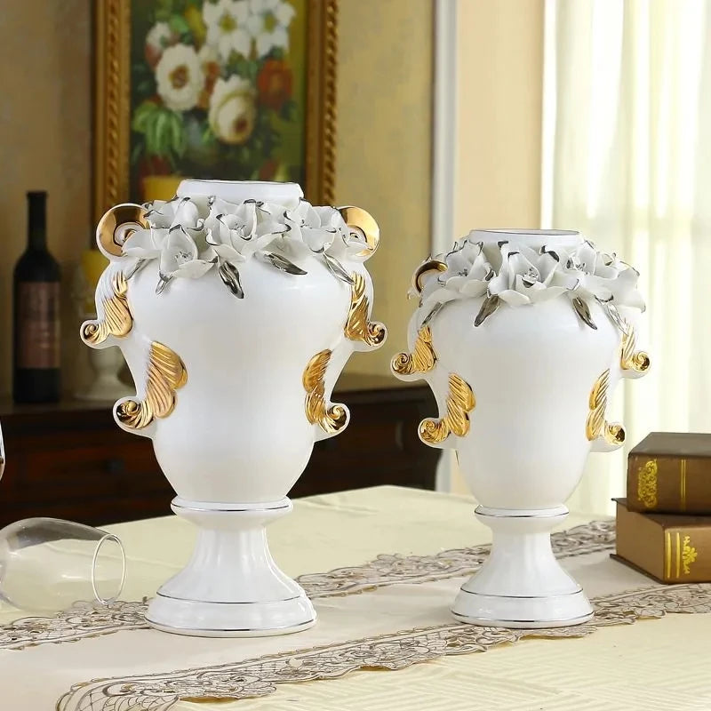 3D Ceramic Vase Home Decor Creative Design Porcelain Decorative Flower Vase For Wedding Decoration
