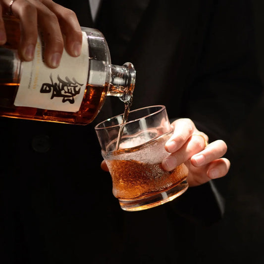 Japanese Style  Multi-Purpose Elegant Drinking Cups,Whiskey Glasses with Creative Unique Glassware for Whisky, Beer, Tea & Coffe