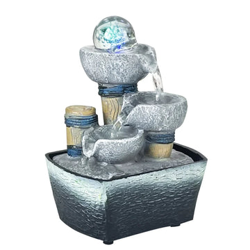 Feng Shui Wheel Circulation Flowing Water Generates Wealth Ornament  Desktop Creative Small Fountain Humidifier Decoration Gift