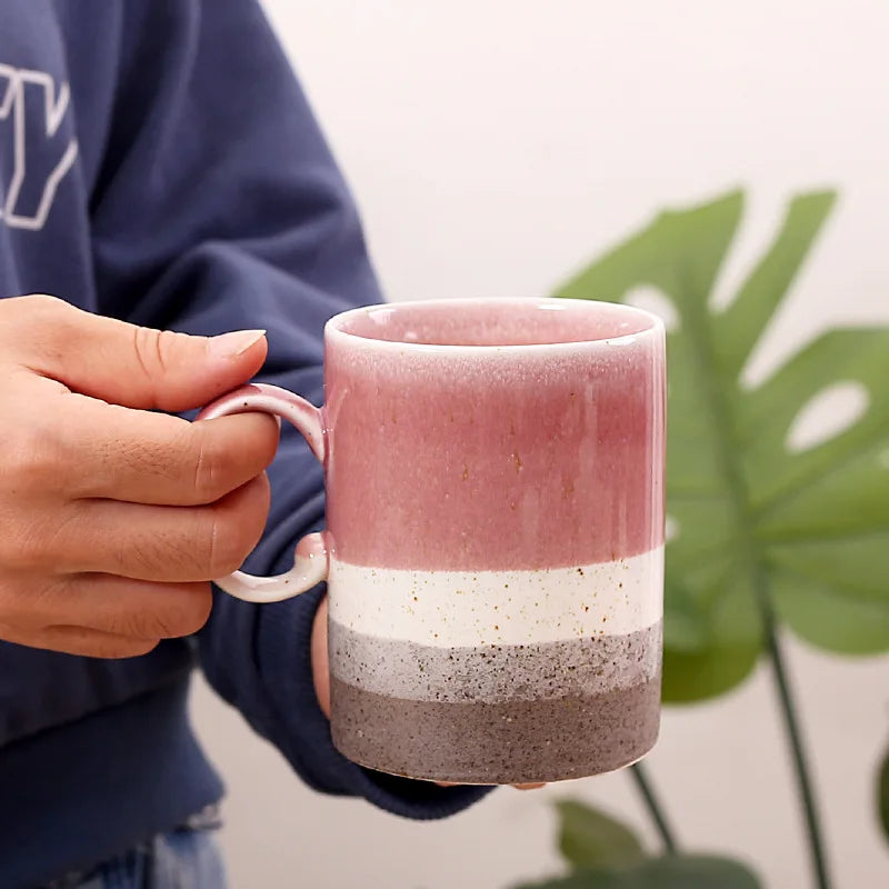 High Aesthetic Ceramic Mug Household Coffee Cup Office Ceramic Water Cup