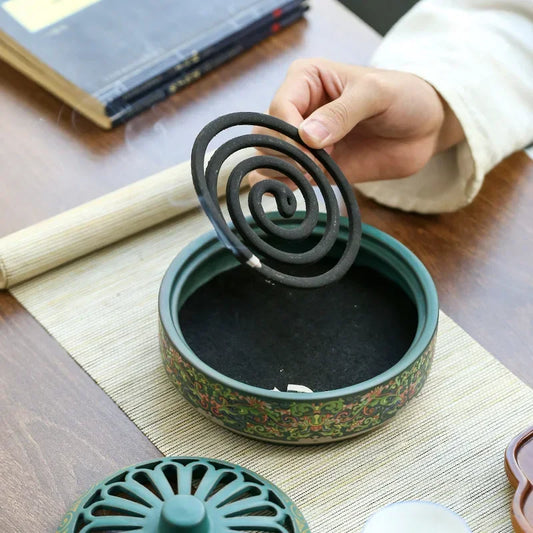 Ceramic Incense Burner Decoration Incense Burner Creative Home Furnishing Fragrance Insertion