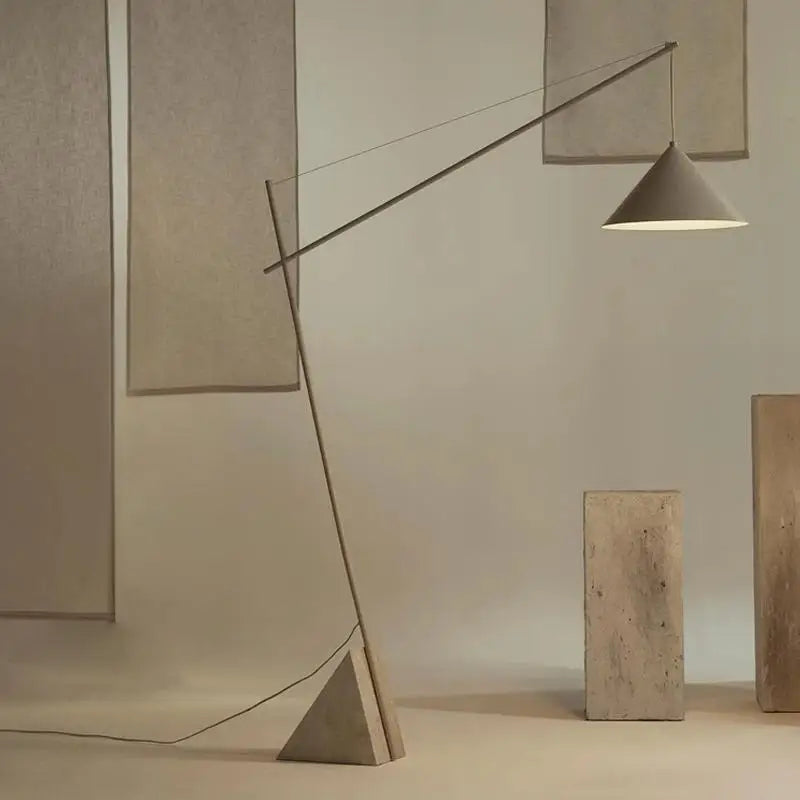 Light French Floor Lamp Nordic Modern Living Room Lamp Bedroom Marble Standing Lamp Fishing Lamp Home Decoration Lamp LED Light