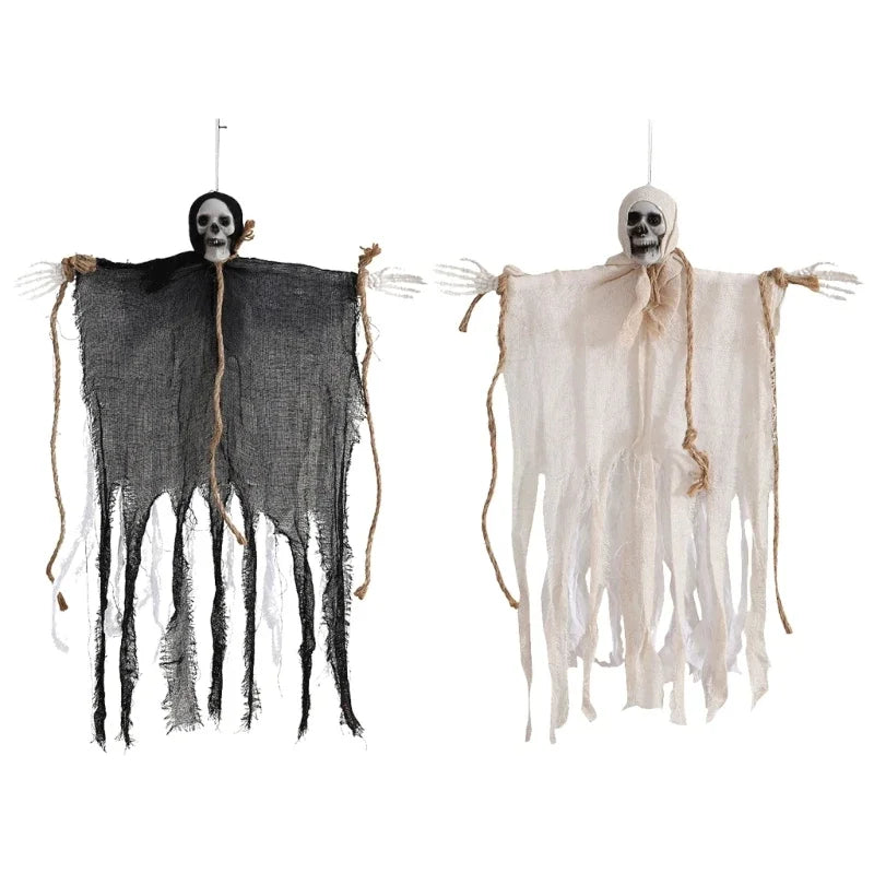 Halloween Scary Hanging Ghosts Creepy Scary Haunted House Prop For Outdoor Porch Patio Tree