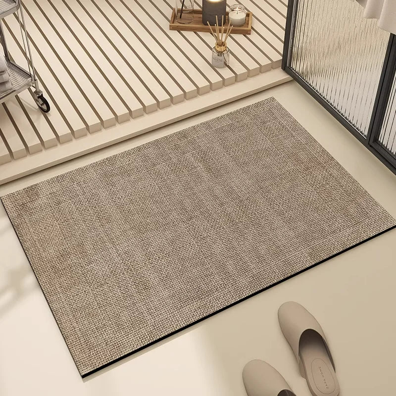 Bathroom Mat Absorbent Floor Mats Bath Carpet Soft Diatom Mud Non-slip Rug Toilet Doormat Entrance Door Tappeto Bagno Alfombra