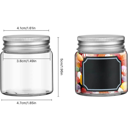 2oz Mini Mason Jars, Wide Mouth Clear Glass Jars with Lids,Great Sealing Mason Canning for Food Storage, Spice, Jam, Honey,Jelly