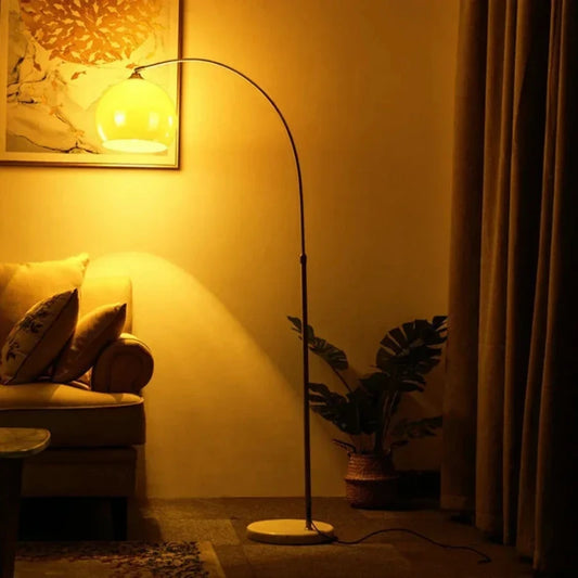 Nordic Modern Minimalist Living Room Fishing Floor Lamp Study Sofa Coffee Table Reading Home Decoration Lamp
