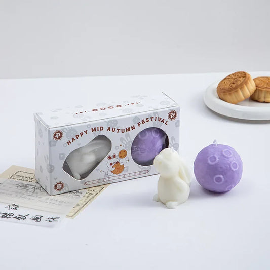 Cute Rabbit Moon Astronaut Aroma Candle Table Decoration Accessories Creative Birthday Gift Decoration Home Decoration Gift Box