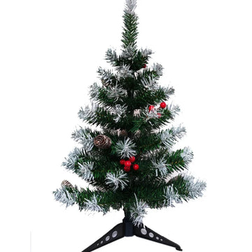 Small Christmas Tree PVC with LED Light Bar Pine Cone Christmas Tree New Year Party Christmas 45cm/60cm Atmosphere Decoration