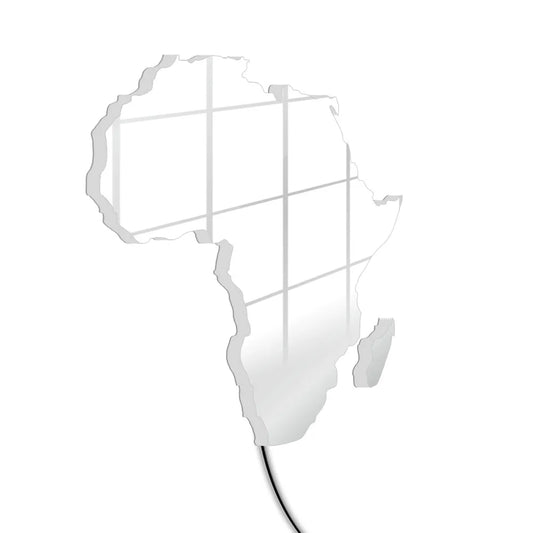 Map Of Africa Light Up Neon Sign For Bedroom Office Glowing African Map Geography Luminous Wall Mirror LED Lighting Home Decor