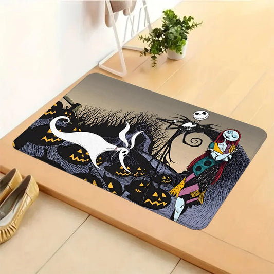 Nightmare Before Christmas Scene MatSoft, absorbent and non-slip, bathroom room mats, yoga mats, home decoration