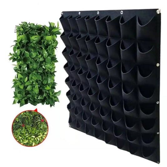 Wall Hanging Pockets Planting Bags Flower Pot Home Garden Grow Bag Garden Planter Vertical Suculentas Plant Pot Home Decor